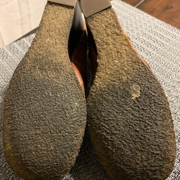 Biviel Brown Leather Mary Jane Wedge Size 8 EUR 38 - Picture 5 of 8